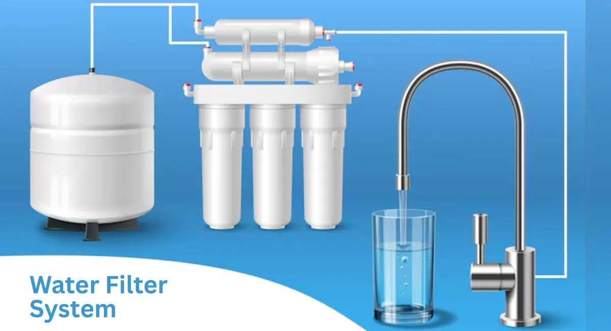 Under-sink water filter system installed in a Hertfordshire kitchen